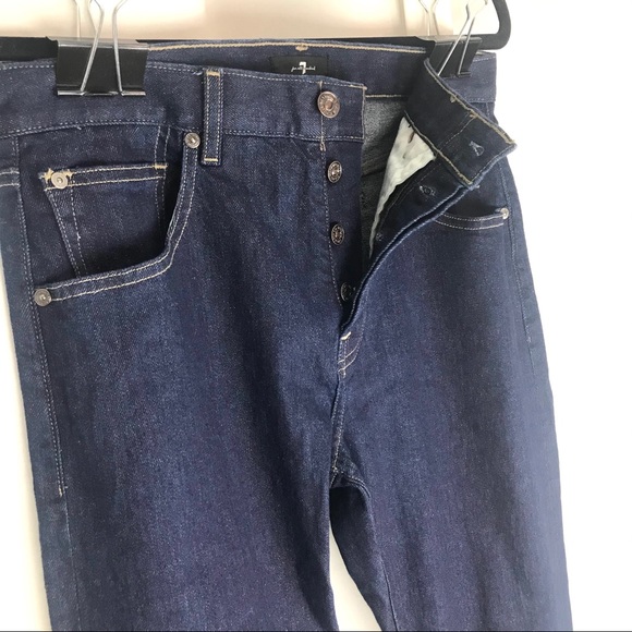 7 For All Mankind Adrien Slim Taper Dark Jeans - Picture 6 of 8